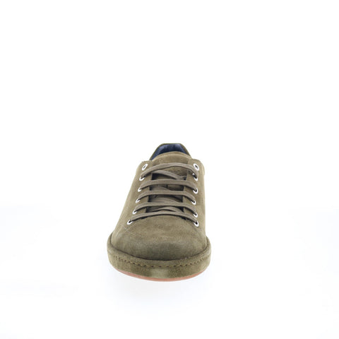 Di Bianco Asdi Mens Green Suede Lace Up Lifestyle Sneakers Shoes