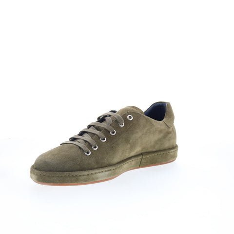 Di Bianco Asdi Mens Green Suede Lace Up Lifestyle Sneakers Shoes
