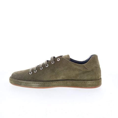 Di Bianco Asdi Mens Green Suede Lace Up Lifestyle Sneakers Shoes