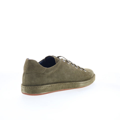 Di Bianco Asdi Mens Green Suede Lace Up Lifestyle Sneakers Shoes