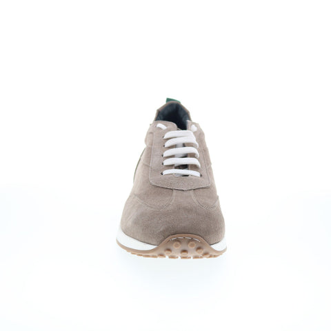 Pastori by Di Bianco Asper Mens Beige Suede Lace Up Lifestyle Sneakers Shoes