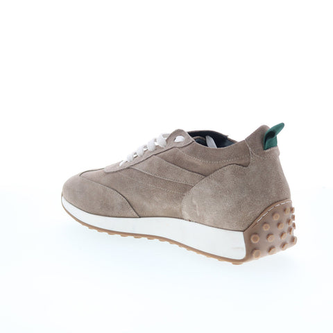 Pastori by Di Bianco Asper Mens Beige Suede Lace Up Lifestyle Sneakers Shoes