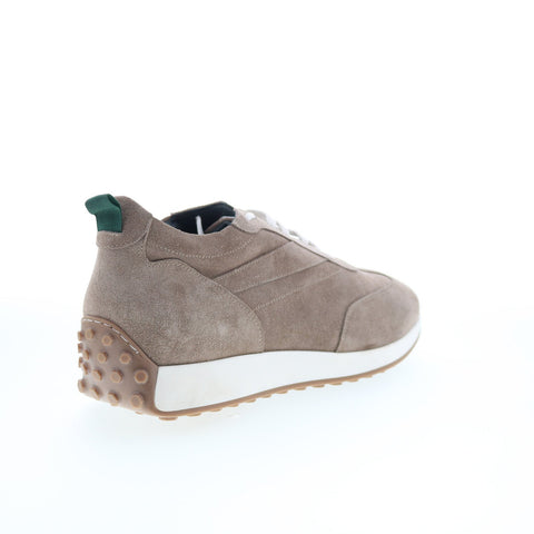 Pastori by Di Bianco Asper Mens Beige Suede Lace Up Lifestyle Sneakers Shoes