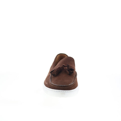 Pastori by Di Bianco Audus Mens Brown Suede Loafers & Slip Ons Casual Shoes