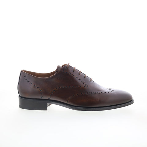 Pastori by Di Bianco Augustus Mens Brown Oxfords Wingtip & Brogue Shoes