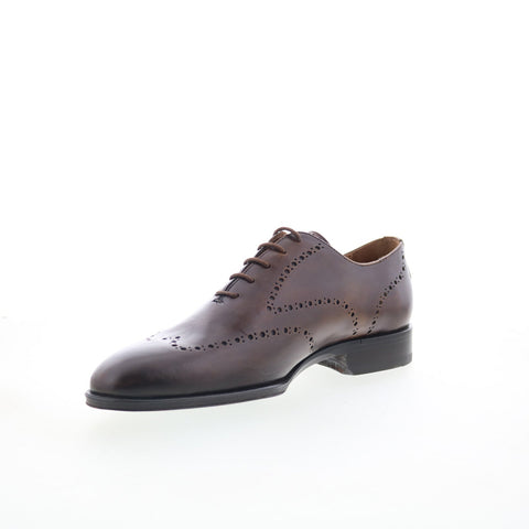 Pastori by Di Bianco Augustus Mens Brown Oxfords Wingtip & Brogue Shoes