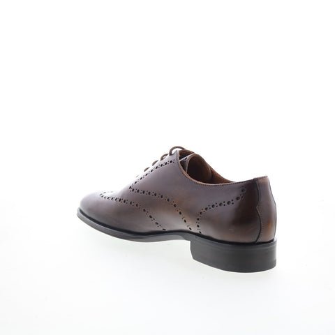 Pastori by Di Bianco Augustus Mens Brown Oxfords Wingtip & Brogue Shoes