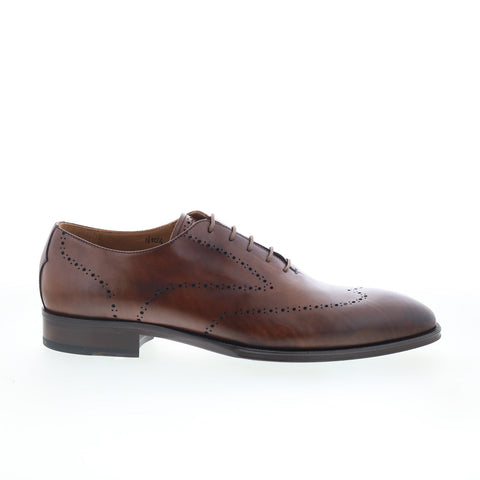 Pastori by Di Bianco Augustus Mens Brown Oxfords Wingtip & Brogue Shoes