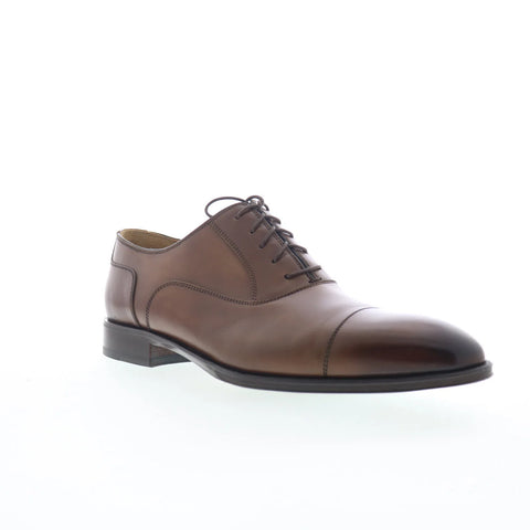 Pastori by Di Bianco Avitus Mens Brown Oxfords & Lace Ups Cap Toe Shoes