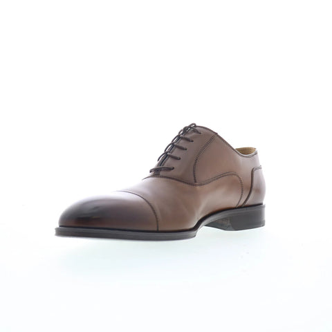 Pastori by Di Bianco Avitus Mens Brown Oxfords & Lace Ups Cap Toe Shoes