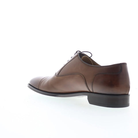 Pastori by Di Bianco Avitus Mens Brown Oxfords & Lace Ups Cap Toe Shoes