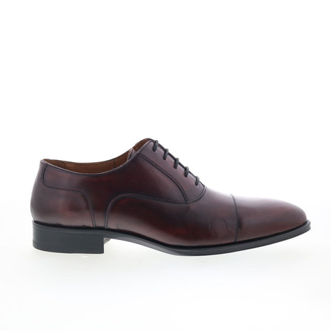 Pastori by Di Bianco Avitus Mens Burgundy Oxfords & Lace Ups Cap Toe Shoes