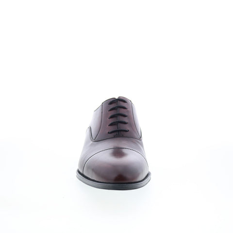 Pastori by Di Bianco Avitus Mens Burgundy Oxfords & Lace Ups Cap Toe Shoes