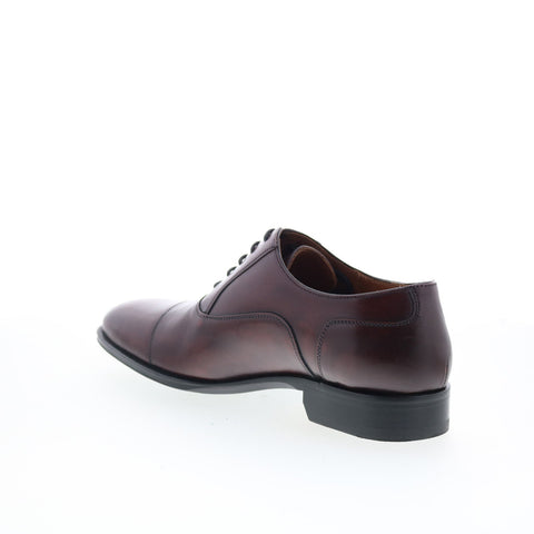 Pastori by Di Bianco Avitus Mens Burgundy Oxfords & Lace Ups Cap Toe Shoes