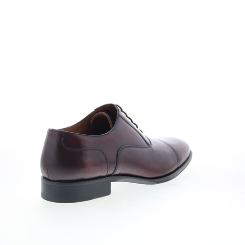 Pastori by Di Bianco Avitus Mens Burgundy Oxfords & Lace Ups Cap Toe Shoes