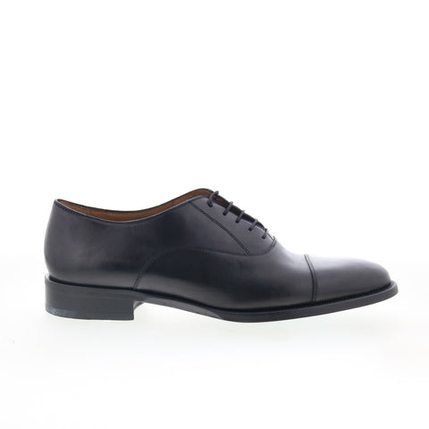 Pastori by Di Bianco Avitus Deco Mens Black Oxfords & Lace Ups Cap Toe Shoes