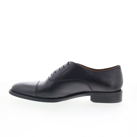 Pastori by Di Bianco Avitus Deco Mens Black Oxfords & Lace Ups Cap Toe Shoes