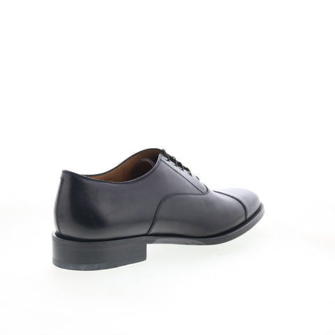 Pastori by Di Bianco Avitus Deco Mens Black Oxfords & Lace Ups Cap Toe Shoes