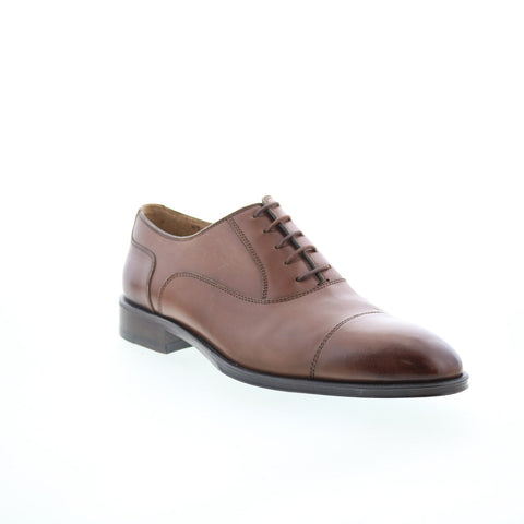 Pastori by Di Bianco Avitus Deco Mens Brown Oxfords & Lace Ups Cap Toe Shoes
