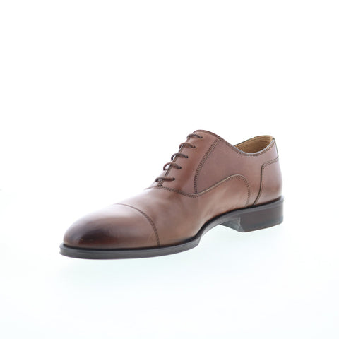 Pastori by Di Bianco Avitus Deco Mens Brown Oxfords & Lace Ups Cap Toe Shoes