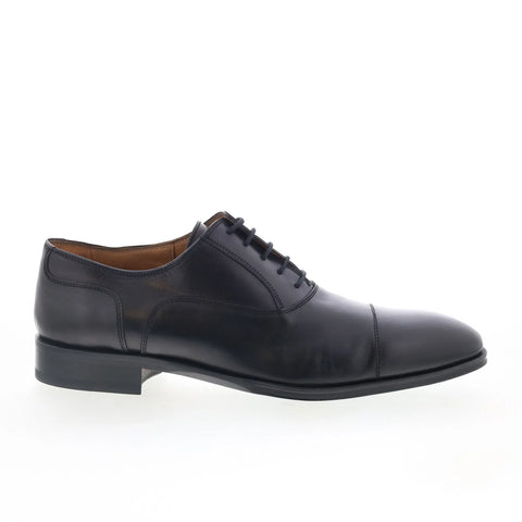 Pastori by Di Bianco Avitus Mens Black Oxfords & Lace Ups Cap Toe Shoes