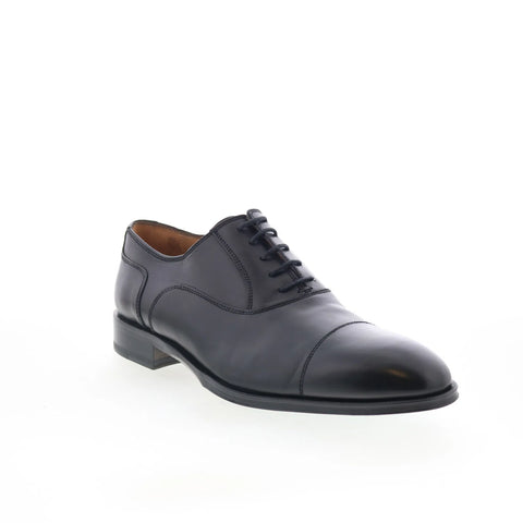 Pastori by Di Bianco Avitus Mens Black Oxfords & Lace Ups Cap Toe Shoes
