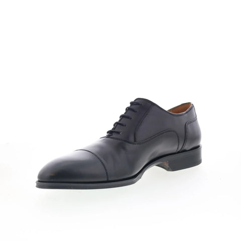 Pastori by Di Bianco Avitus Mens Black Oxfords & Lace Ups Cap Toe Shoes