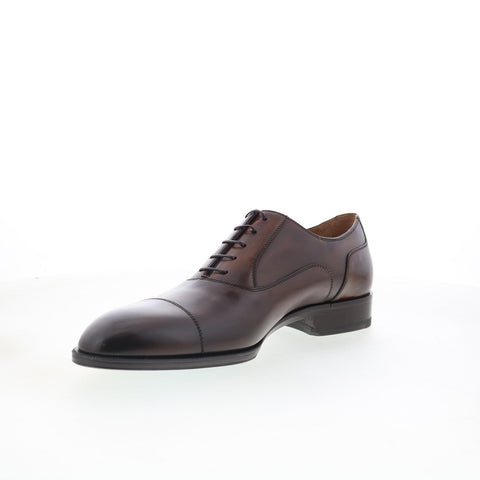 Pastori by Di Bianco Avitus Mens Brown Oxfords & Lace Ups Cap Toe Shoes