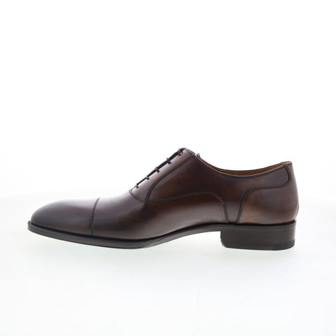 Pastori by Di Bianco Avitus Mens Brown Oxfords & Lace Ups Cap Toe Shoes