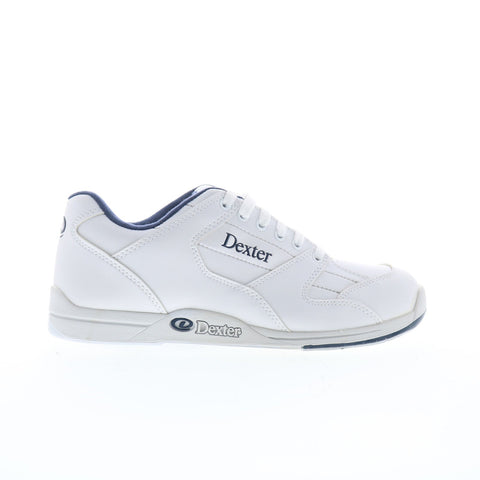 Dexter Ricky II B1836-9 Mens White Extra Wide Leather Athletic Bowling Shoes