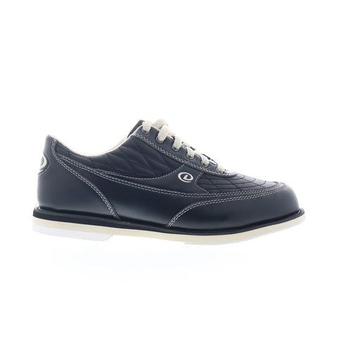 Dexter B2112-1 Mens Black Leather Lace Up Athletic Bowling Shoes