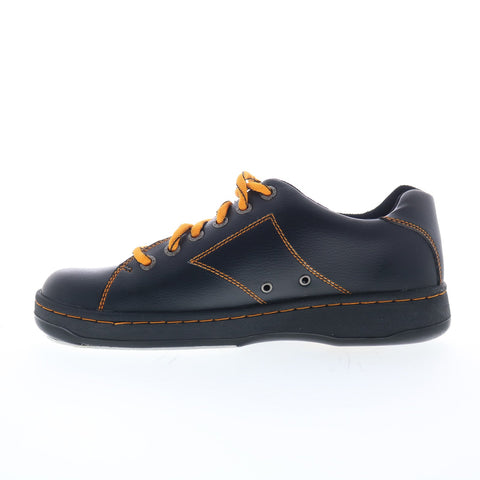 Dexter B2236-24 Mens Black Leather Lace Up Athletic Bowling Shoes