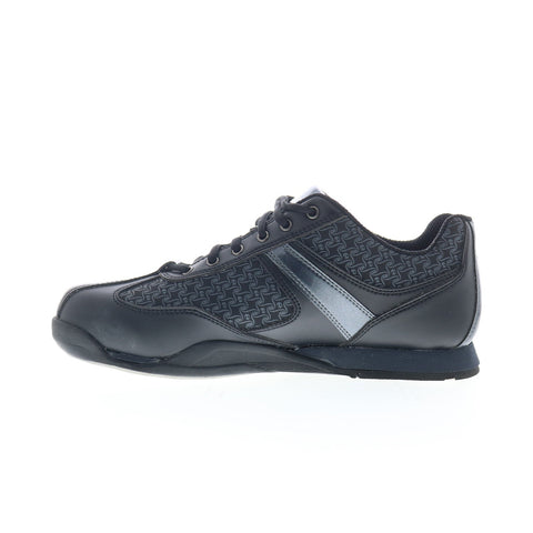 Dexter B2246-1 Mens Black Leather Lace Up Athletic Bowling Shoes