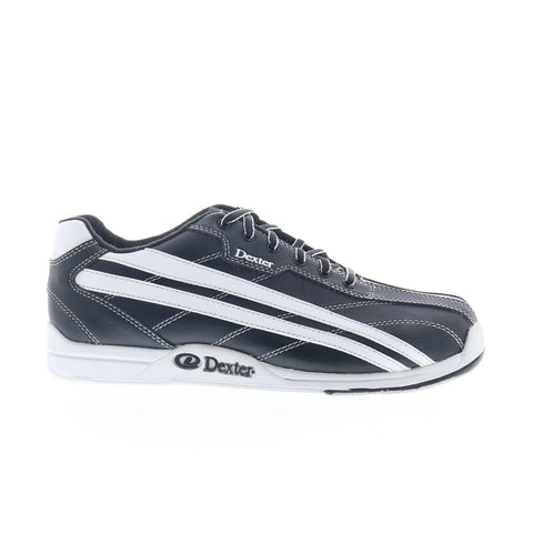Dexter Jack B2251-1 Mens Black Leather Lace Up Athletic Bowling Shoes