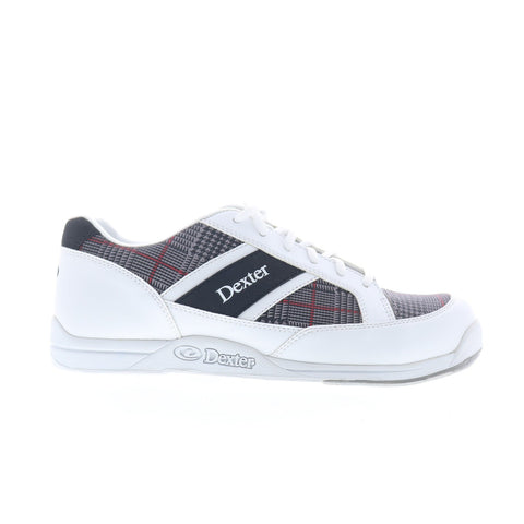 Dexter Barry B2255-9 Mens White Suede Lace Up  Athletic Bowling Shoes
