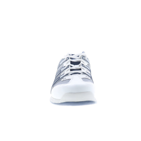 Dexter B2257-8 Mens White Mesh Lace Up Athletic Bowling Shoes