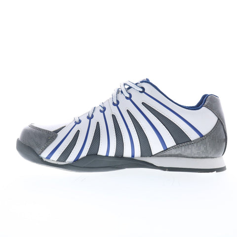Dexter B2258-15 Mens Gray Leather Lace Up Athletic Bowling Shoes