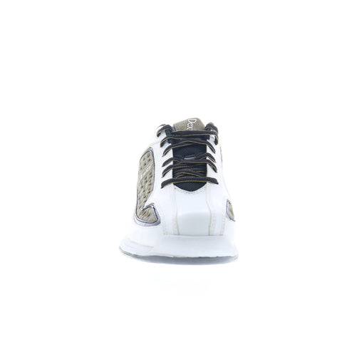 Dexter B2259-4 Mens White Leather Lace Up Athletic Bowling Shoes