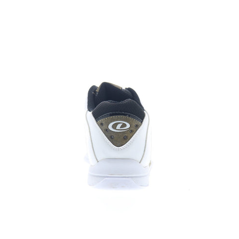 Dexter B2259-4 Mens White Leather Lace Up Athletic Bowling Shoes
