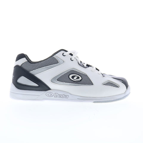Dexter Jason IV B2261-15 Mens White Leather Lace Up Athletic Bowling Shoes