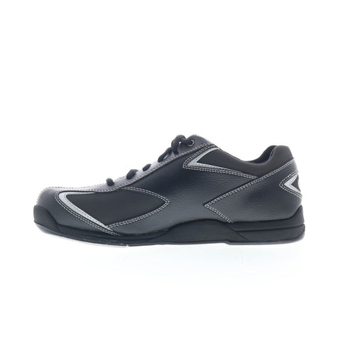 Dexter B2465-1 Mens Black Leather Lace Up Athletic Bowling Shoes