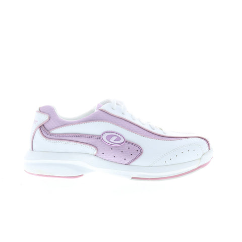 Dexter Rhythm B4038-7 Womens White Synthetic Lace Up Athletic Bowling Shoes