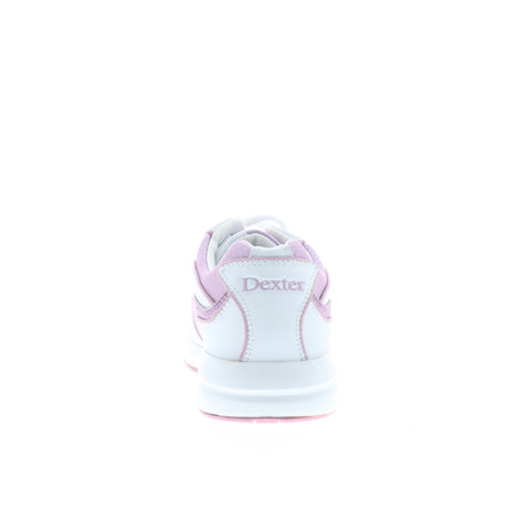 Dexter Rhythm B4038-7 Womens White Synthetic Lace Up Athletic Bowling Shoes