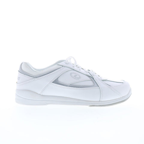 Dexter Verve B4130-9 Womens White Leather Lace Up Athletic Bowling Shoes