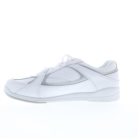 Dexter Verve B4130-9 Womens White Leather Lace Up Athletic Bowling Shoes