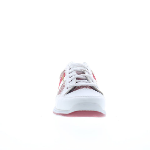 Dexter Lori B4256-7 Womens White Synthetic Lace Up Athletic Bowling Shoes