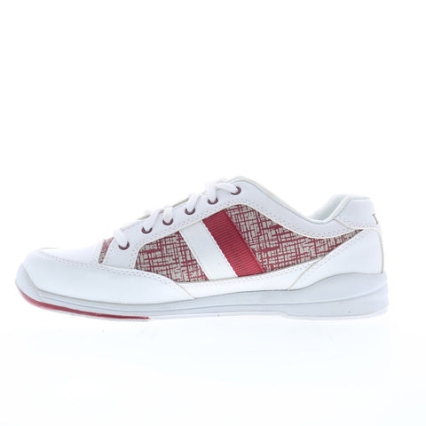 Dexter Lori B4256-7 Womens White Synthetic Lace Up Athletic Bowling Shoes