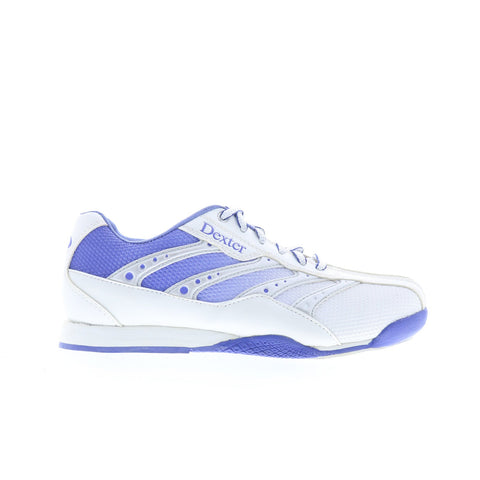 Dexter Heidi B4258-8 Mens White Synthetic Lace Up Athletic Bowling Shoes