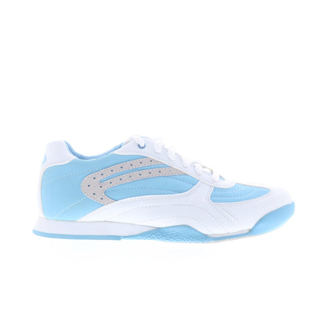 Dexter B4511-8 Womens Blue Leather Lace Up Athletic Bowling Shoes