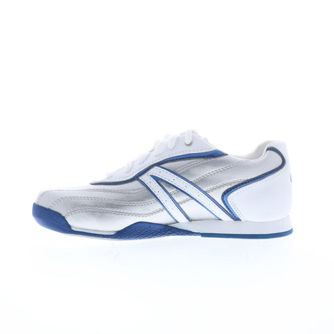 Dexter B4517-5 Womens Silver Leather Lace Up Athletic Bowling Shoes